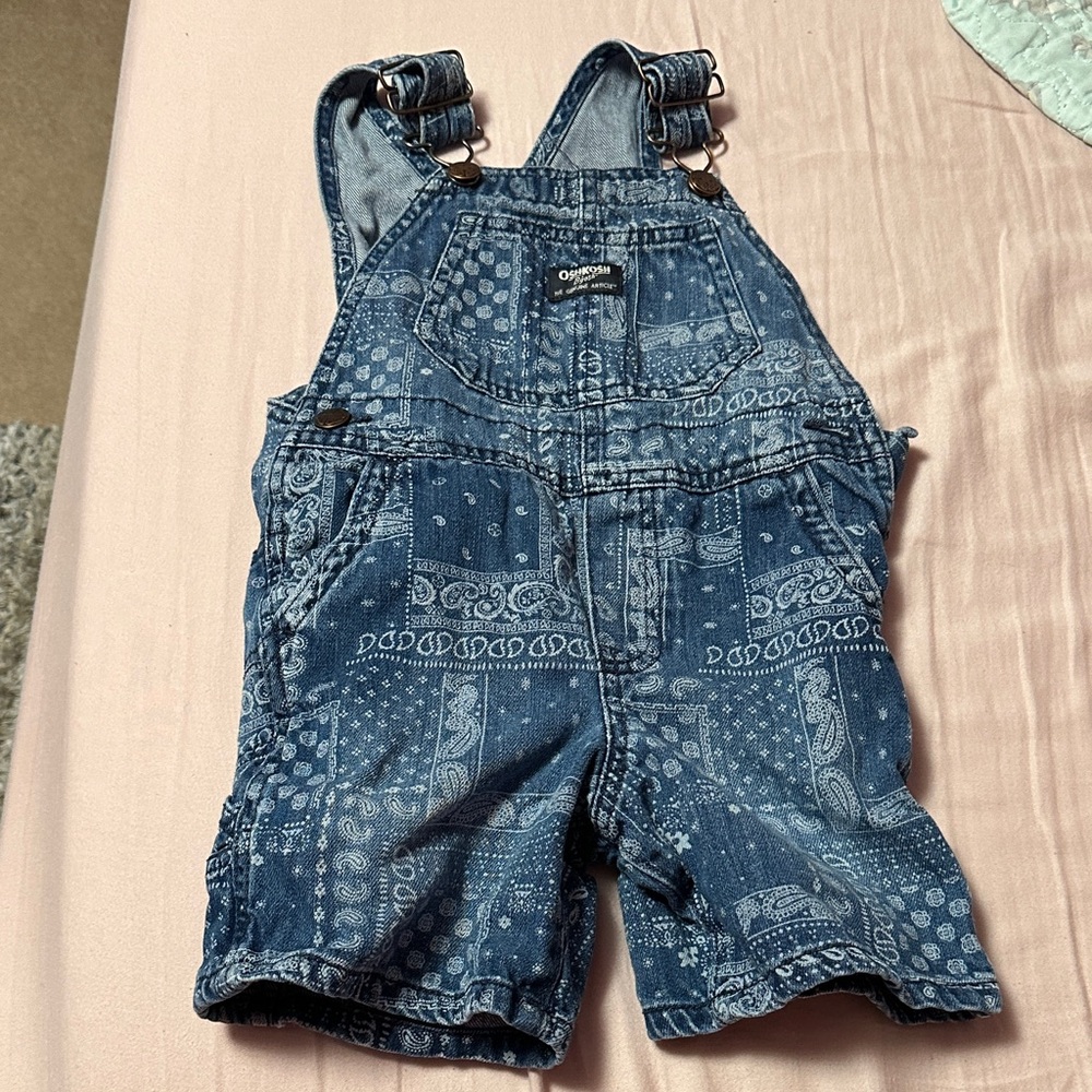 OshKosh B'gosh Patterned Blue Shortalls